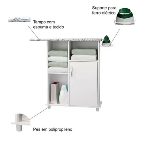 Tábua De Passar Florence Referência 30 Branco New Branco